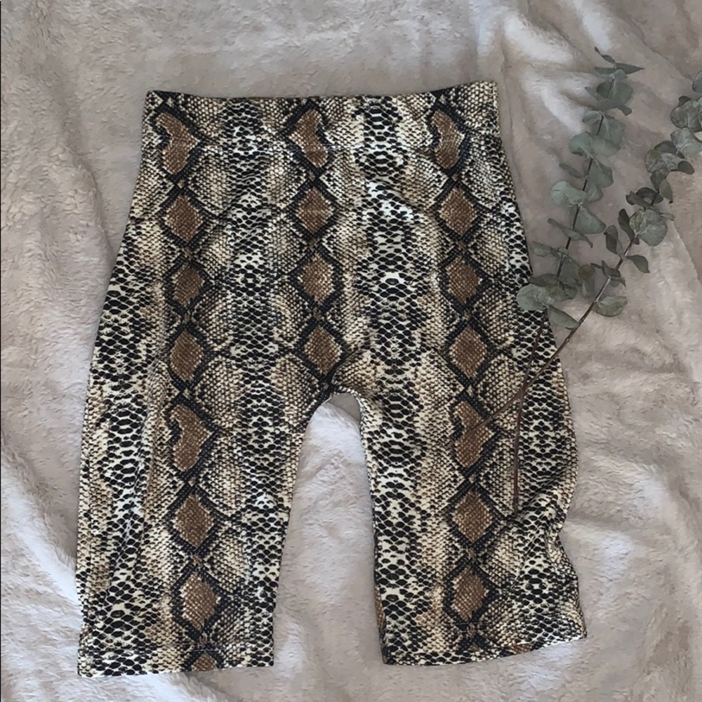 Snake Biker Shorts